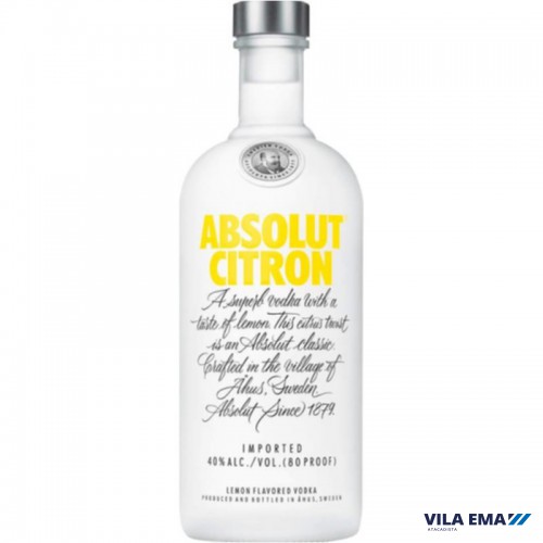 VODKA ABSOLUT CITRON 12X750ML