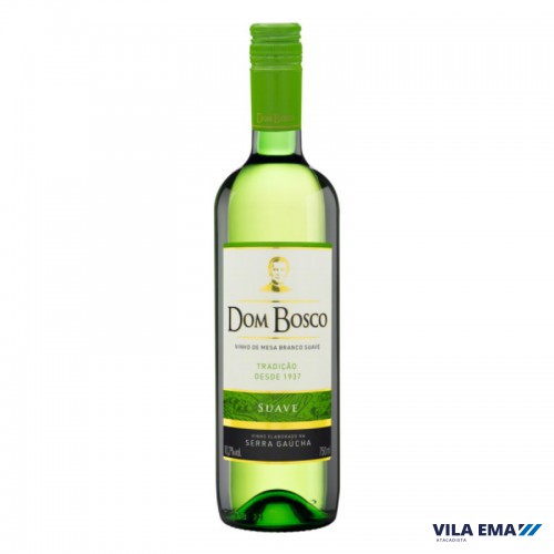 VINHO DOM BOSCO BRANCO SUAVE 12X750ML
