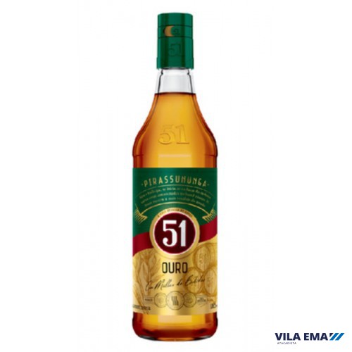 CACHACA PIRASSUNUNGA 51 OURO 12X965ML