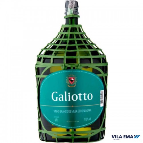 VINHO GALIOTTO BCO SECO GARRAFAO 4,6L