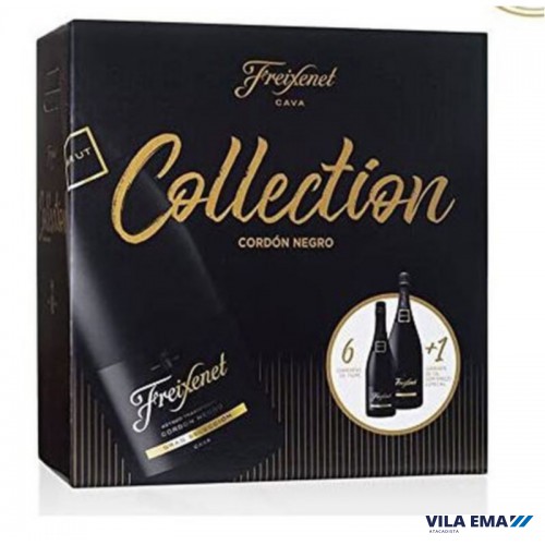 KIT FREIXENET COLLECTION CORDON NEGRO 6X750ML + 1X1,5L