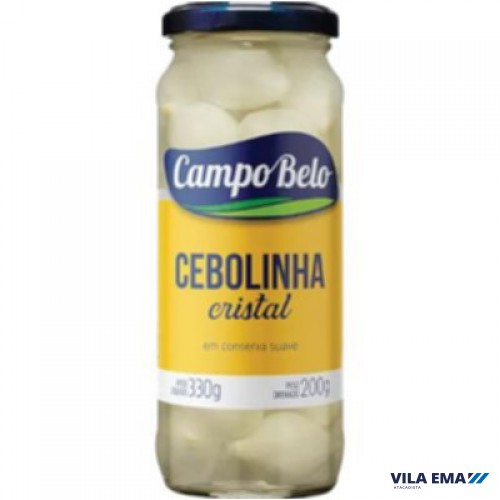 CEBOLINHA CRISTAL CAMPO BELO VIDRO 12X200GR