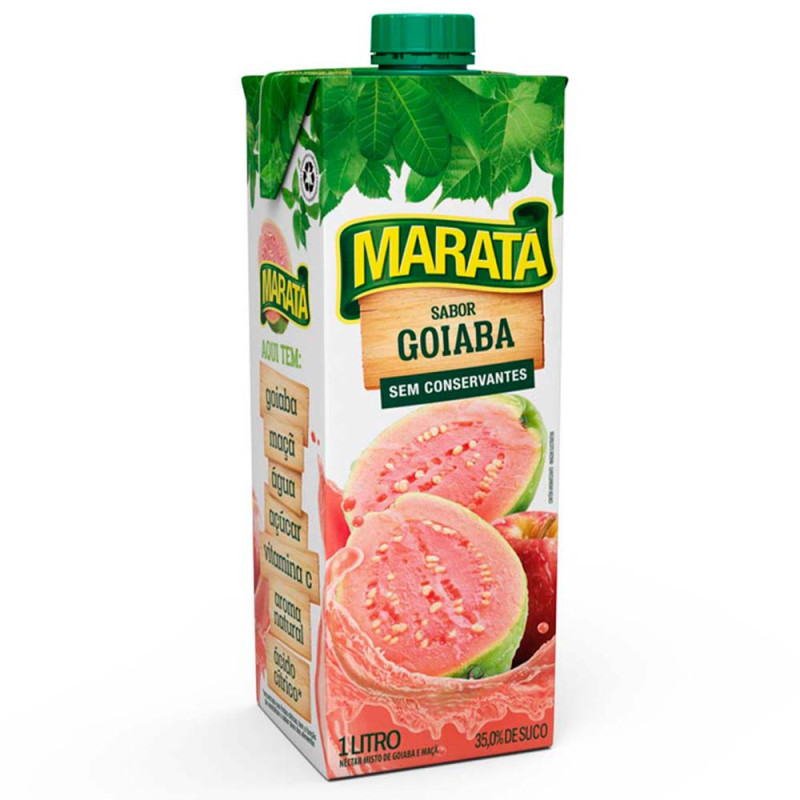 NECTAR DE GOIABA MARATA 12X1L 