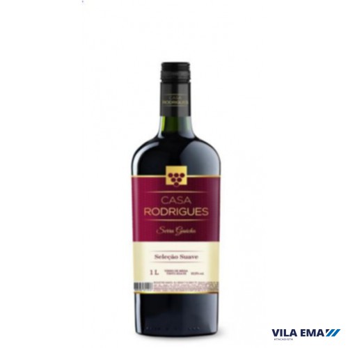 VINHO CASA RODRIGUES TINTO SUAVE 12X1L