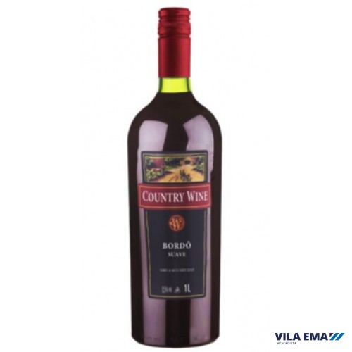 VINHO COUNTRY WINE BORDO M SUAVE 6X1L