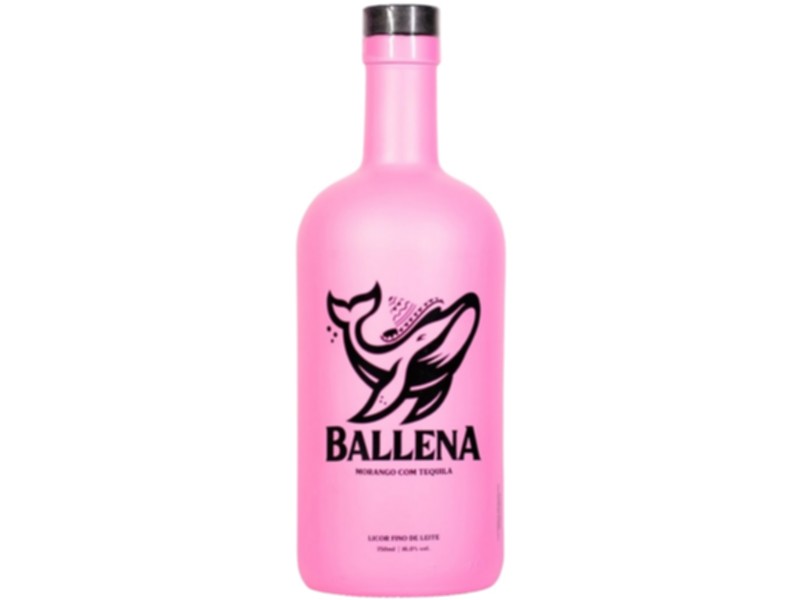 LICOR BALLENA MORANGO COM TEQUILA 6X750ML
