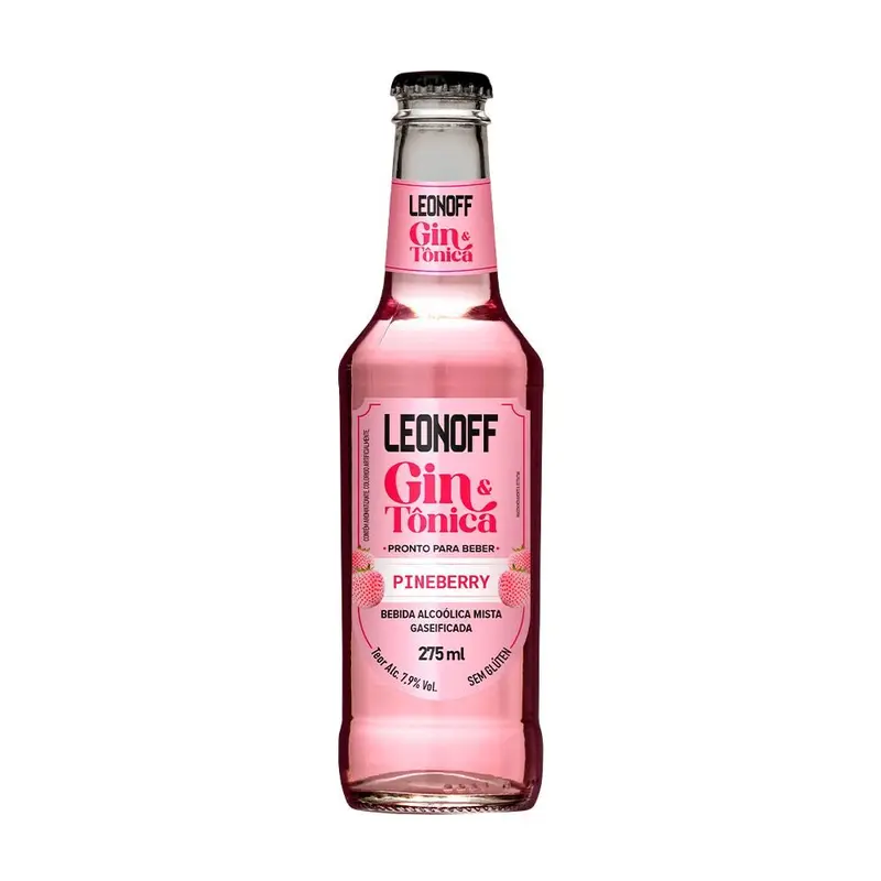 GIN TONICA LEONOFF PINEBERRY 6X275ML