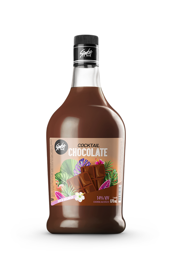 COQ ALC SAMBA SUL CHOCOLATE 6X870ML