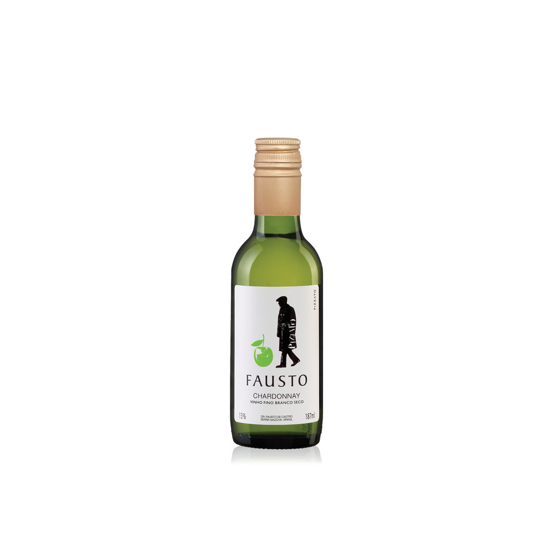 VINHO FAUSTO CHARDONNAY 24X187ML