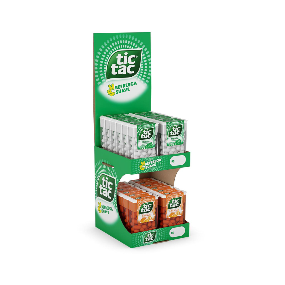 TIC TAC MENTA E LARANJA CX/28 C/DISPLAY 