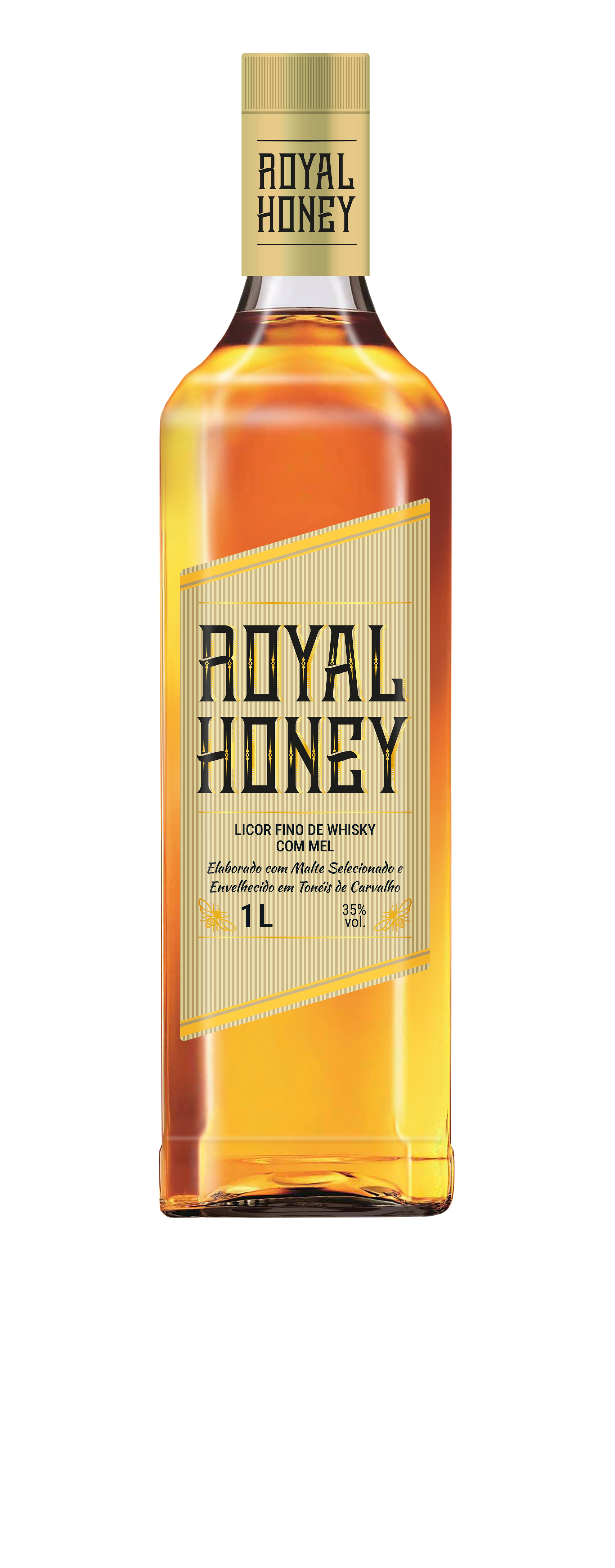 LICOR FINO DE WHISKY COM MEL ROYAL HONEY 6X1L