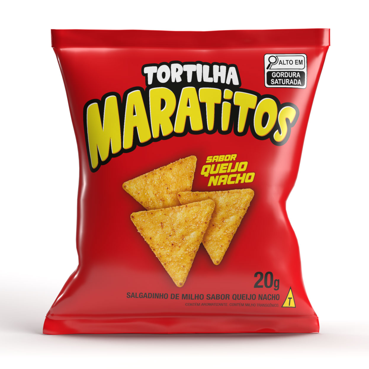 SALGADINHO MARATITOS QUEIJO NACHO 60X20G