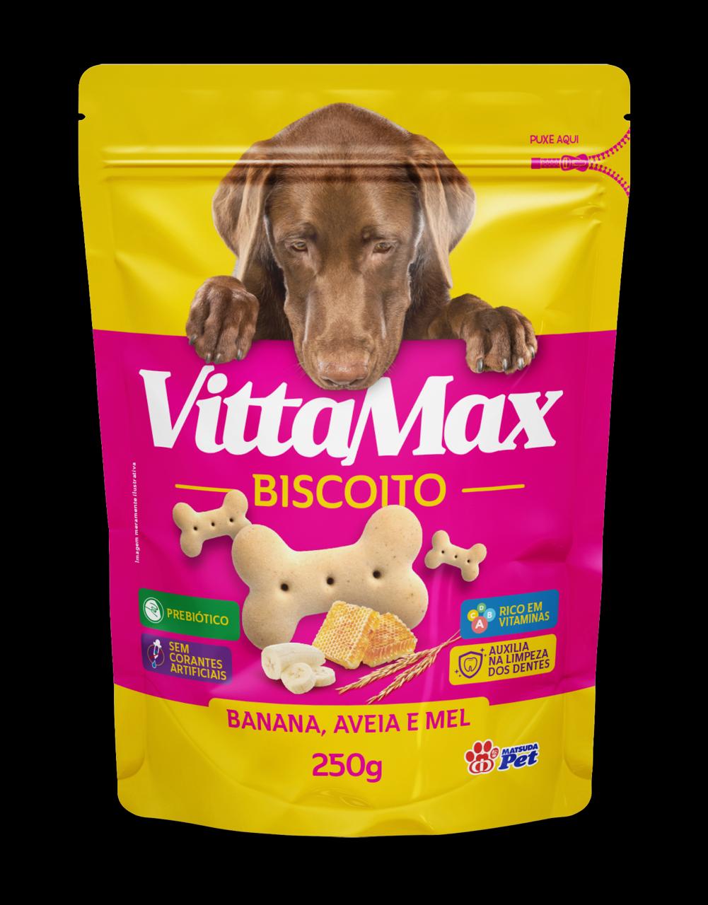 BISCOITOS VITTAMAX BANANA AVEIA MEL 16X500G