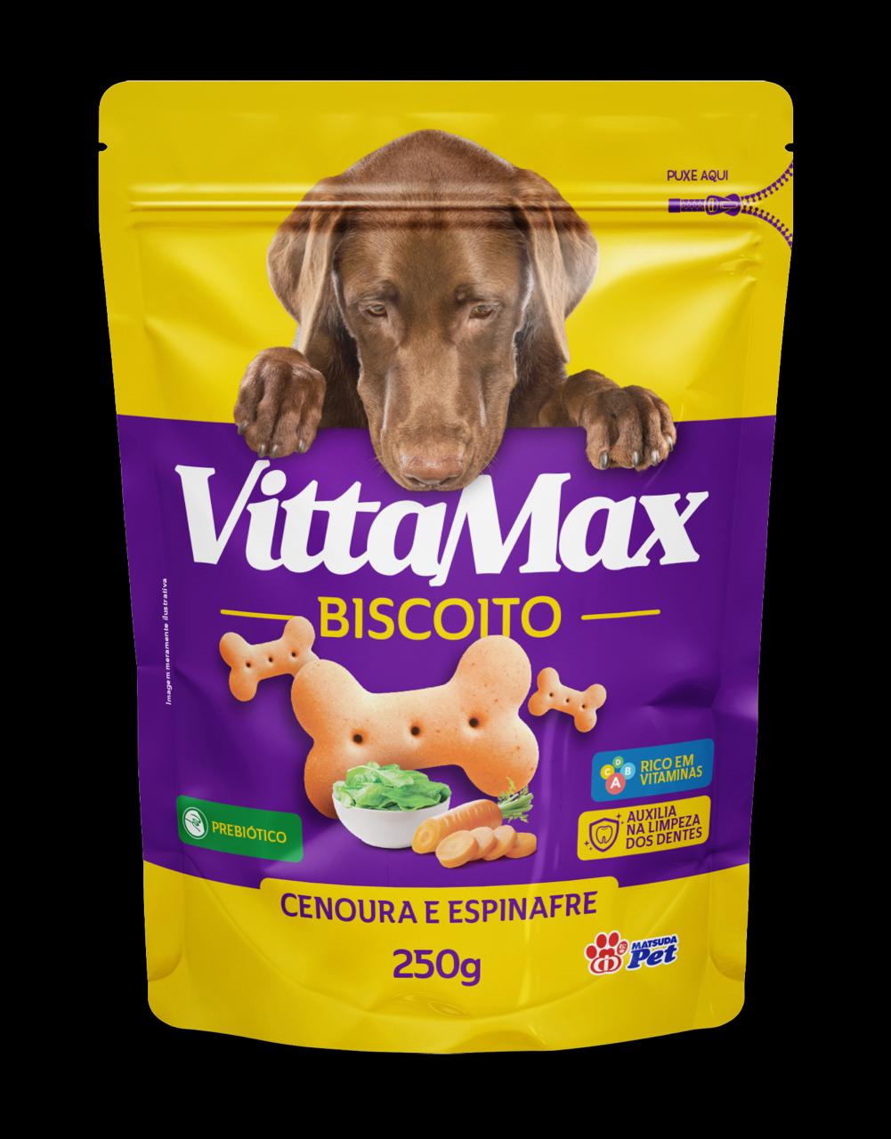BISCOITOS VITTAMAX CENOURA E ESPINAFRE 16X500G