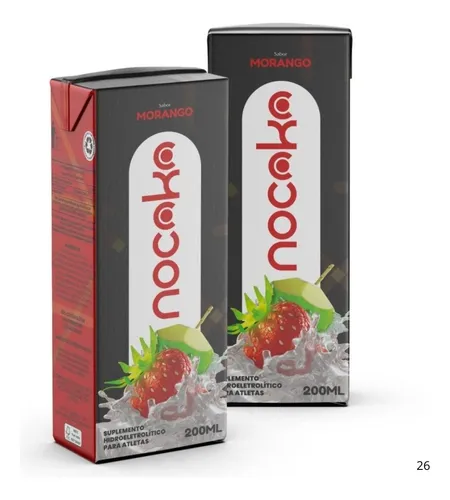 Imagem do Produto: SUPLEMENTO ALIMENTAR NOCOKO MORANGO 27X200ML