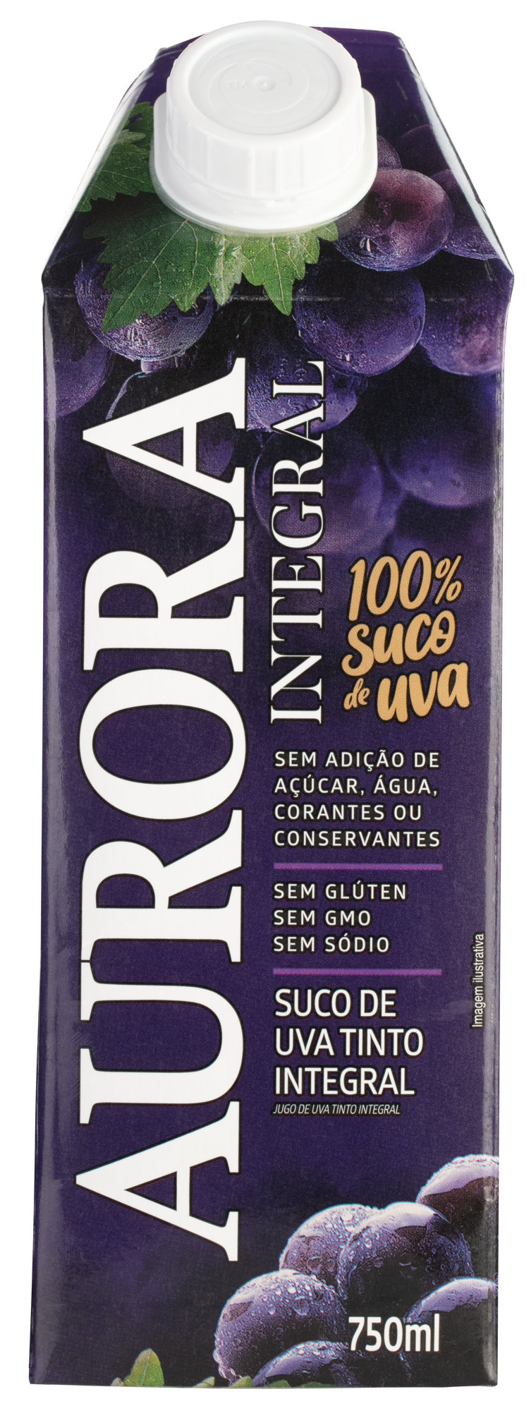 AURORA SUCO UVA TTO INTEGRAL 12X750ML TP