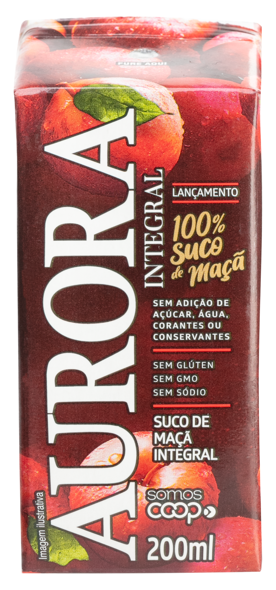 AURORA SUCO  MAÇA INTEGRAL 24X200ML TP