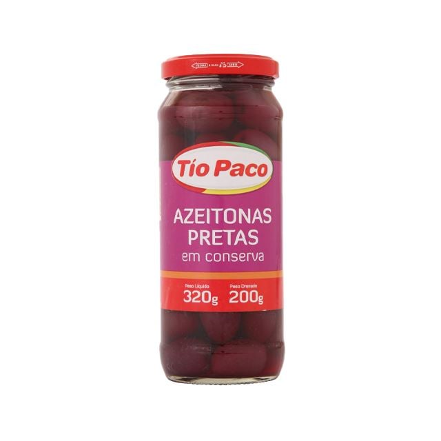 AZEITONA TIO PACO PRETA PORTUGUESA GALEGA 12X200G