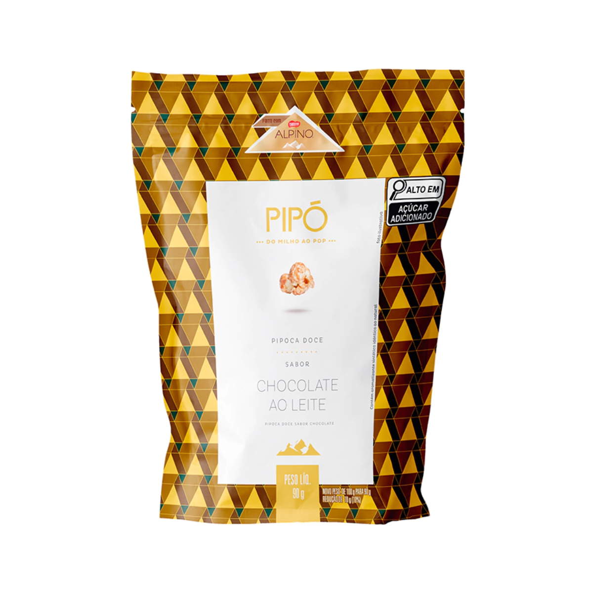 SACHE PIPOCA GOURMET DOCE ALPINO 24X90G