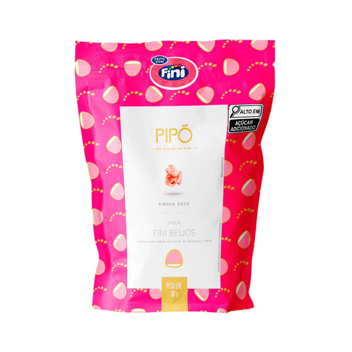 SACHE PIPOCA GOURMET DOCE BEIJO FINI 24X80G